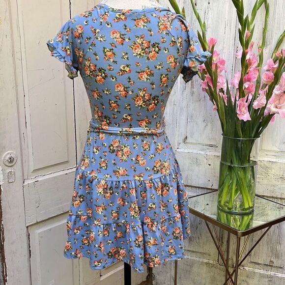 FLORAL MINI DRESS, Size S - Picture 6 of 7